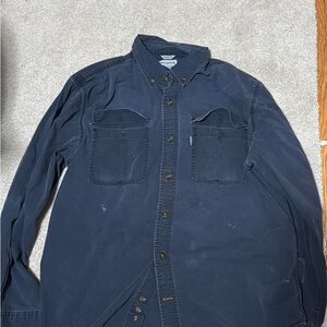 Carhartt Navy Button-Up Shirt